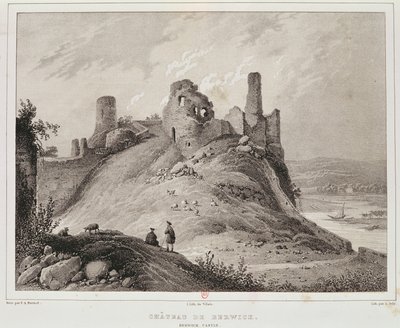 View of Berwick Castle, Berwick-upon-Tweed, Engraved by Villain by Francois Alexandre Pernot